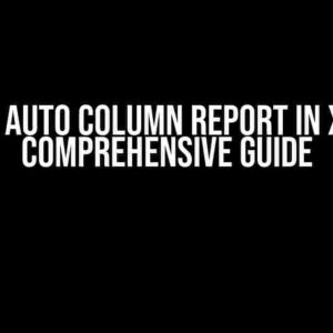 Tally Auto Column Report in XML: A Comprehensive Guide